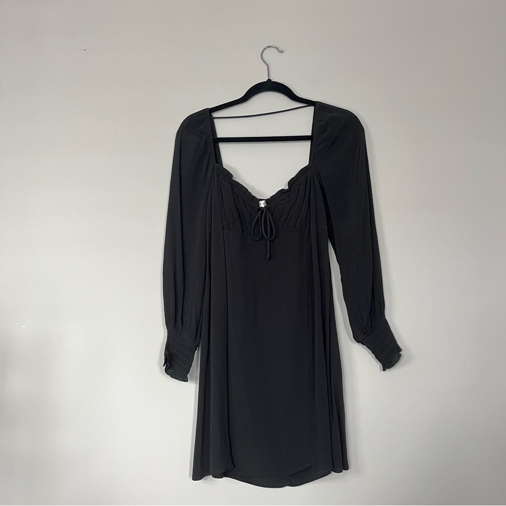 ROW.A Elegant Black Long Sleeve Dress Size Medium Minimalist, Romantic